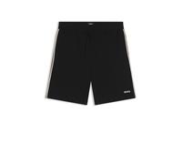 BOSS Stretch-cotton pyjama bottoms with signature-stripe tape - Style Unique Shorts CW, 50566956 Schwarz XXL