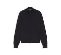 BOSS Strick-Cardigan aus Baumwolle mit Logo-Stickerei - Style Upalano-L, 50556345 Dunkelblau M