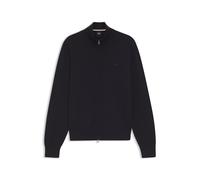 BOSS Strick-Cardigan aus Baumwolle mit Logo-Stickerei - Style Upalano-L, 50556345 Dunkelblau M