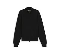 BOSS Strick-Cardigan aus Baumwolle mit Logo-Stickerei - Style Upalano-L, 50556345 Schwarz S