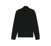 BOSS Strick-Cardigan aus Stretch-Gewebe mit strukturierter Vorderseite - Style KN_League FZ, 50547505 Schwarz S