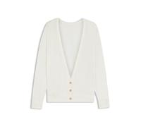 BOSS Strick-Cardigan mit Knopfverschluss hinten - Style Fasebackcardi_FS_C, 50565649 Weiß XL