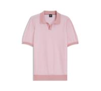 BOSS Strick-Poloshirt aus Baumwoll-Mix mit Querstreifen - Style H-Narciso, 50560483 Hellrosa M