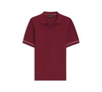BOSS Strick-Poloshirt aus Baumwoll-Mix mit Querstreifen - Style H-Narciso, 50560483 Rot M