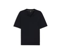 BOSS Pullover aus Merinowolle mit Johnny-Kragen - Style H-Lantoni, 50565470 Dunkelblau XL