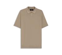 BOSS Strick-Poloshirt aus Merinowolle mit natürlicher Elastizität - Style L-Immago, 50543220 Hellbraun M