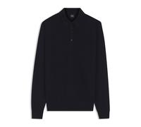BOSS Strick-Poloshirt aus Woll-Mix mit verschiedenen Strukturen - Style H-Hincognito_IN, 50564604 Dunkelblau M