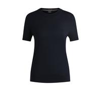 BOSS Strick-T-Shirt aus Merinowolle - Style Falyssiasi, 50492857 Dunkelblau S