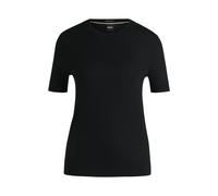 BOSS Strick-T-Shirt aus Merinowolle - Style Falyssiasi, 50492857 Schwarz M