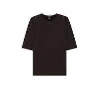 BOSS Strick-T-Shirt aus Merinowolle - Style Farbella, 50544996 Dunkelbraun XXL