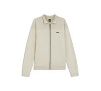 BOSS Strickjacke mit Reißverschluss und Grafikstruktur - Style KN_Network FZ, 50563383 Natur XL