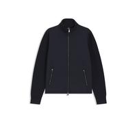 BOSS Strickjacke mit Reißverschluss und verstellbarem Saum - Style P-Ulmo, 50555133 Dunkelblau XXL