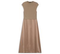 BOSS Strickkleid mit Rock aus Satin - Style Ferdolini, 50542873 Beige L