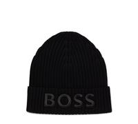 BOSS Strickmütze aus Schurwolle Damen schwarz, ONE SIZE