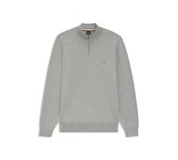 BOSS Strickpullover aus Baumwolle mit Reißverschluss am Kragen - Style Padro-L, 50516914 Grau XXL