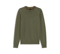 BOSS Strickpullover aus Baumwolle und Kaschmir mit Logo-Label - Style Kanovano_S, 50527583 Olive XXL