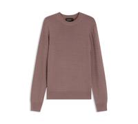 BOSS Strickpullover aus Seide mit saisonalem Muster - Style L-Fabrizio, 50570764 Hellbraun XXXL