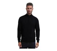 BOSS Pullover aus Schurwolle mit Kaschmir und Troyerkragen - Style H-Hemarlo, 50571612 Schwarz M