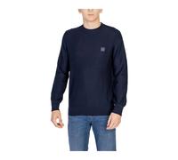 Boss - Strickpullover PatchPocket Rundhalsausschnitt - - Knitwear - Herren - Blau - S