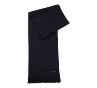 BOSS Strickschal aus Schurwolle mit Logo-Detail - Style Albas, 50495340 Dunkelblau ONESI