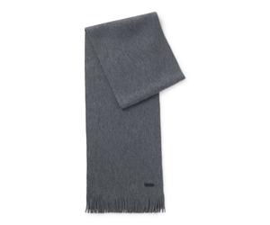 BOSS Strickschal aus Schurwolle mit Logo-Detail - Style Albas, 50495340 Grau ONESI