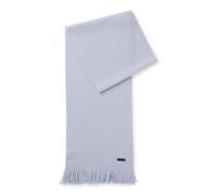 BOSS Strickschal aus Schurwolle mit Logo-Detail - Style Albas, 50495340 Hellblau ONESI