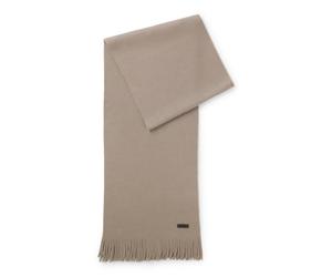 BOSS Strickschal aus Schurwolle mit Logo-Detail - Style Albas, 50495340 Hellbraun ONESI