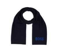 BOSS Strickschal mit Wolle Herren marine, ONE SIZE