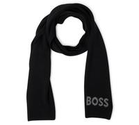 BOSS Strickschal mit Wolle Herren schwarz, ONE SIZE