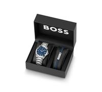 BOSS Strike Geschenk-Set aus Uhr und Armband - Style STRIKE GIFTSET, 58858268 Silberfarben ONESI