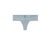 BOSS String aus Mikrofaser mit Spitzen-Details im Pfingstrosen-Design - Style THONG_ PEONY LACE, 50545044 Hellblau L