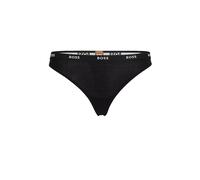 BOSS String aus Stretch-Jersey mit Logo am niedrigen Bund - Style THONG CI, 50502752 Schwarz M