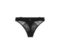 BOSS String mit gesticktem Double-B-Monogramm - Style THONG_GINGKO, 50556289 Schwarz XS