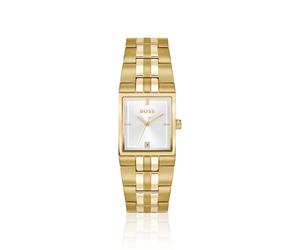 BOSS Strivo goldfarbene Uhr mit Streifen-Detail - Style STRIVO, 58733308 Goldfarben ONESI