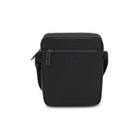 BOSS Strukturierte Reporter-Tasche mit tonalem Logo - Style Catch 3.0_P_NS Zip, 50573154 Schwarz ONESI