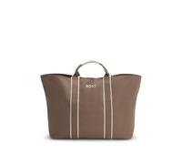 BOSS Strukturierte Tote Bag mit Logo-Riemen - Style Palmah TOTE, 50546461 Braun ONESI