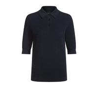 BOSS Strukturierter Strickpullover mit Polokragen - Style Fointa, 50540384 Dunkelblau XS