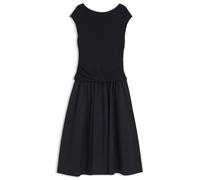 BOSS Strukturiertes Jersey-Kleid mit Popeline-Rock - Style Estruci, 50565542 Dunkelblau M