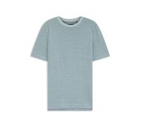 BOSS Strukturiertes Mouliné T-Shirt aus Baumwolle, Leinen und Seide - Style L-Tesar 133, 50560028 Hellblau S