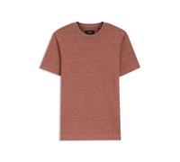 BOSS Strukturiertes Mouliné T-Shirt aus Baumwolle, Leinen und Seide - Style L-Tesar 133, 50560028 Rot XXL