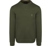 BOSS Sweatshirt aus Baumwoll-Terry mit Logo-Patch - Style Westart, 50509323 Olive XL