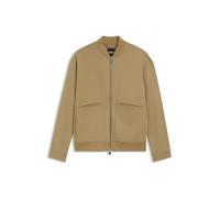 BOSS Sweatjacke aus angerautem Baumwoll-Mix mit Reißverschluss - Style C-Skiles 32, 50554232 Beige XXXL