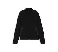 BOSS Sweatjacke aus Baumwoll-Mix mit Reißverschluss und Waffelstruktur - Style L-Smith 222, 50554502 Schwarz M