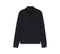 BOSS Sweatjacke aus Stretch-Baumwolle mit Reißverschluss und Logo-Print - Style Skaz, 50506152 Dunkelblau XL