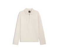 BOSS Sweatshirt aus angerautem Baumwoll-Mix mit Reißverschluss - Style C-Sota 32, 50554226 Natur M