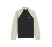 BOSS Sweatshirt aus Baumwoll-Mix mit kontrastfarbenen Paspeln - Style SW_Join Skaz, 50553566 Weiß / Dunkelblau XXL