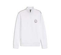 BOSS Sweatshirt aus Baumwoll-Mix mit Tennis-Artwork - Style SW_Boss Open, 50560271 Weiß M