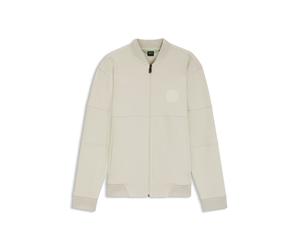 BOSS Sweatshirt aus Baumwoll-Mix mit Tennis-Logo - Style SW_Join FZ, 50553667 Natur XXXL