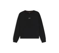 BOSS Sweatshirt aus Baumwoll-Terry mit Logo in handschriftlichem Stil - Style C_Ever, 50554711 Schwarz M