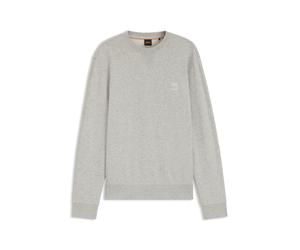 BOSS Sweatshirt aus Baumwoll-Terry mit Logo-Patch - Style Westart, 50509323 Hellgrau XXL
